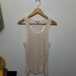 🌻NWOT Lucky Brand crocheted tank top🌻